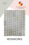 Ironworks Modern Intermediate Quilt Pattern | Quiltachusetts | Heather Black #QMS2209