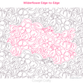 Wilderflower edge-to-edge digital longarm quilting pattern by Cowgirl Crafty