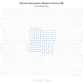 Giovanni Geometric edge-to-edge digital longarm quilting pattern by Cowgirl Crafty