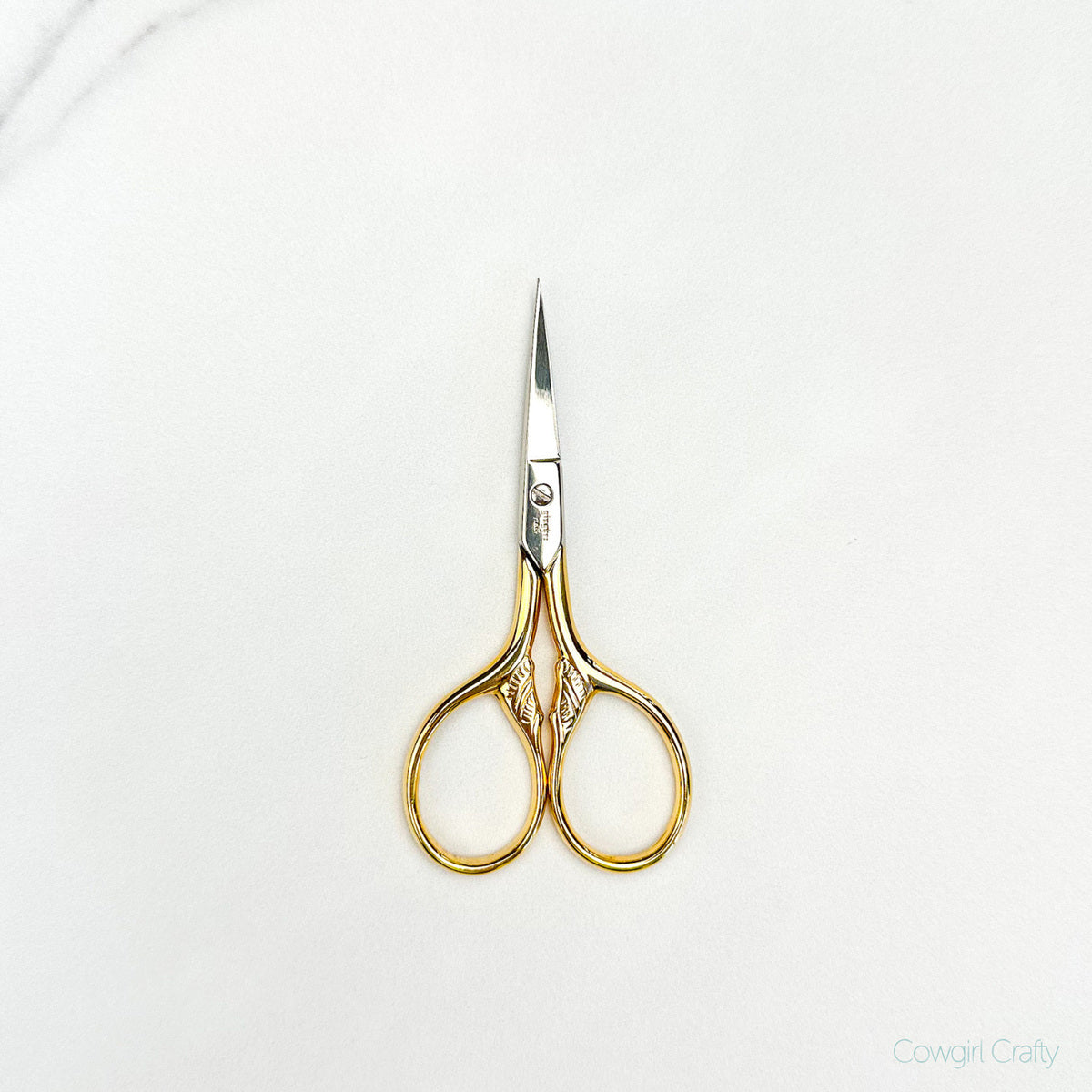 Lion's Tail Embroidery Scissors in Gold by Gingher 3 1/2in #220480