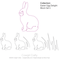 Eve's Bunny Peter Easter Motif digital longarm quilting pattern by Cowgirl Crafty