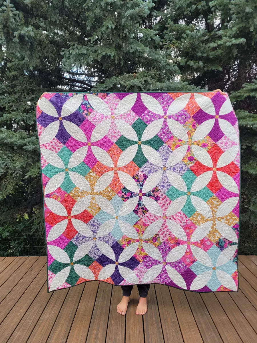 Flowering Patchwork Quilt Modern Quilt Pattern