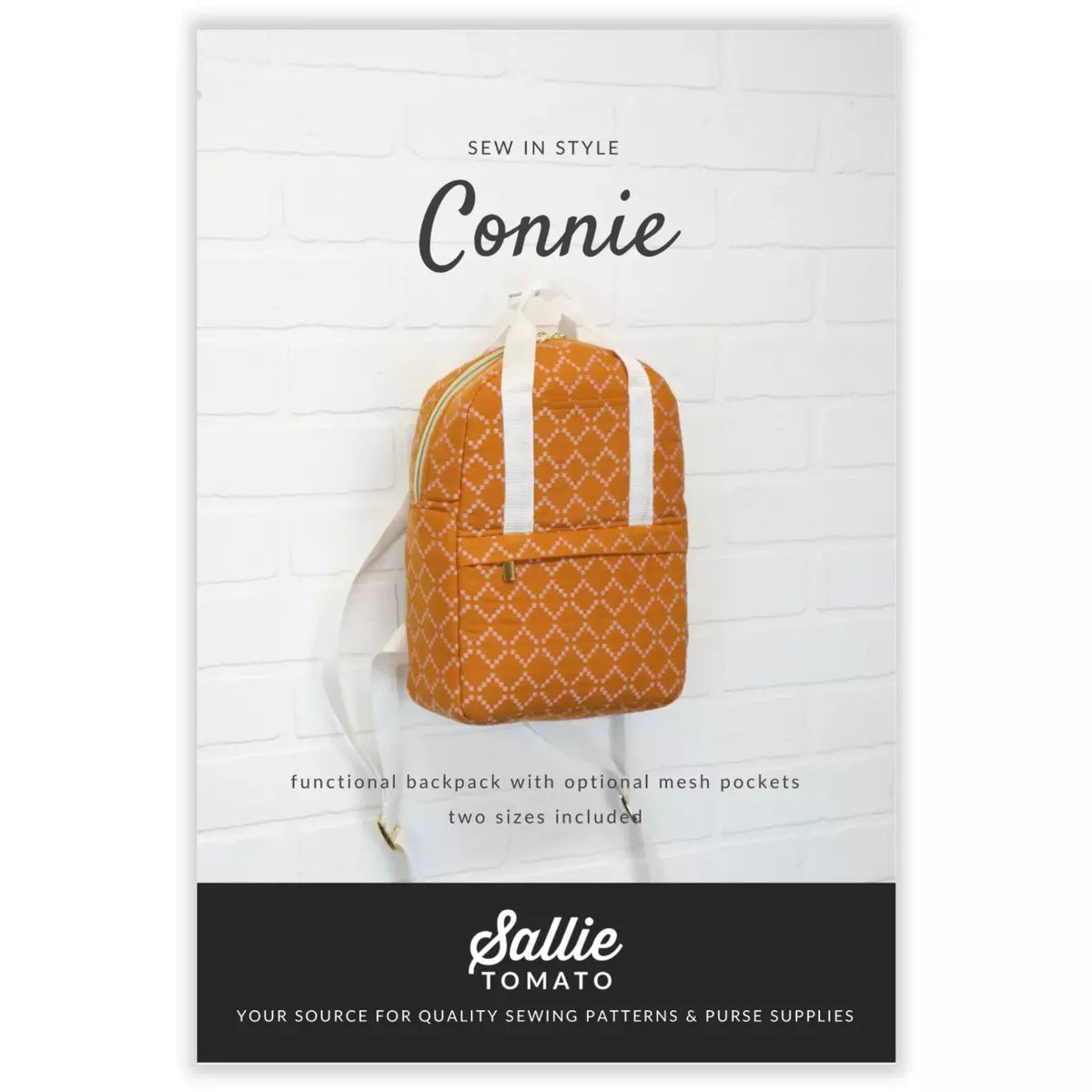 Connie Backpack Bag Pattern | Sally Tomato LST125