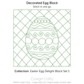 Easter Egg Delight 1-7 Egg Block digital longarm quilting pattern by Cowgirl Crafty