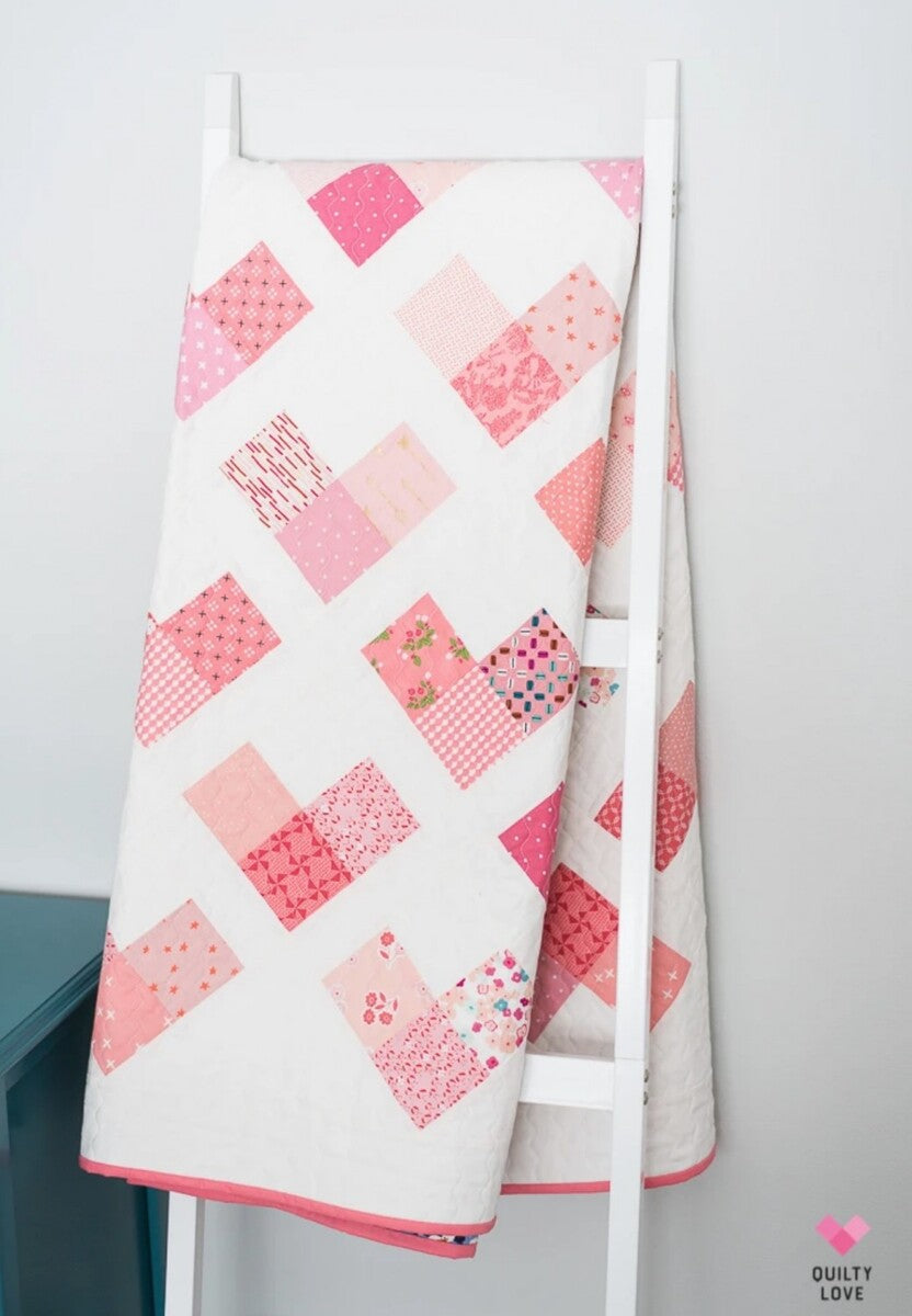 Quilty Hearts | Scrap Friendly Quilt | #QLP125