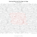 Dancing Wind and Fire edge-to-edge digital longarm quilting pattern by Cowgirl Crafty