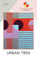 Urban Trek Modern Intermediate Quilt Pattern | Quiltachusetts | Heather Black QMS1802
