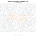 Modern Dance edge-to-edge digital longarm quilting pattern by Cowgirl Crafty