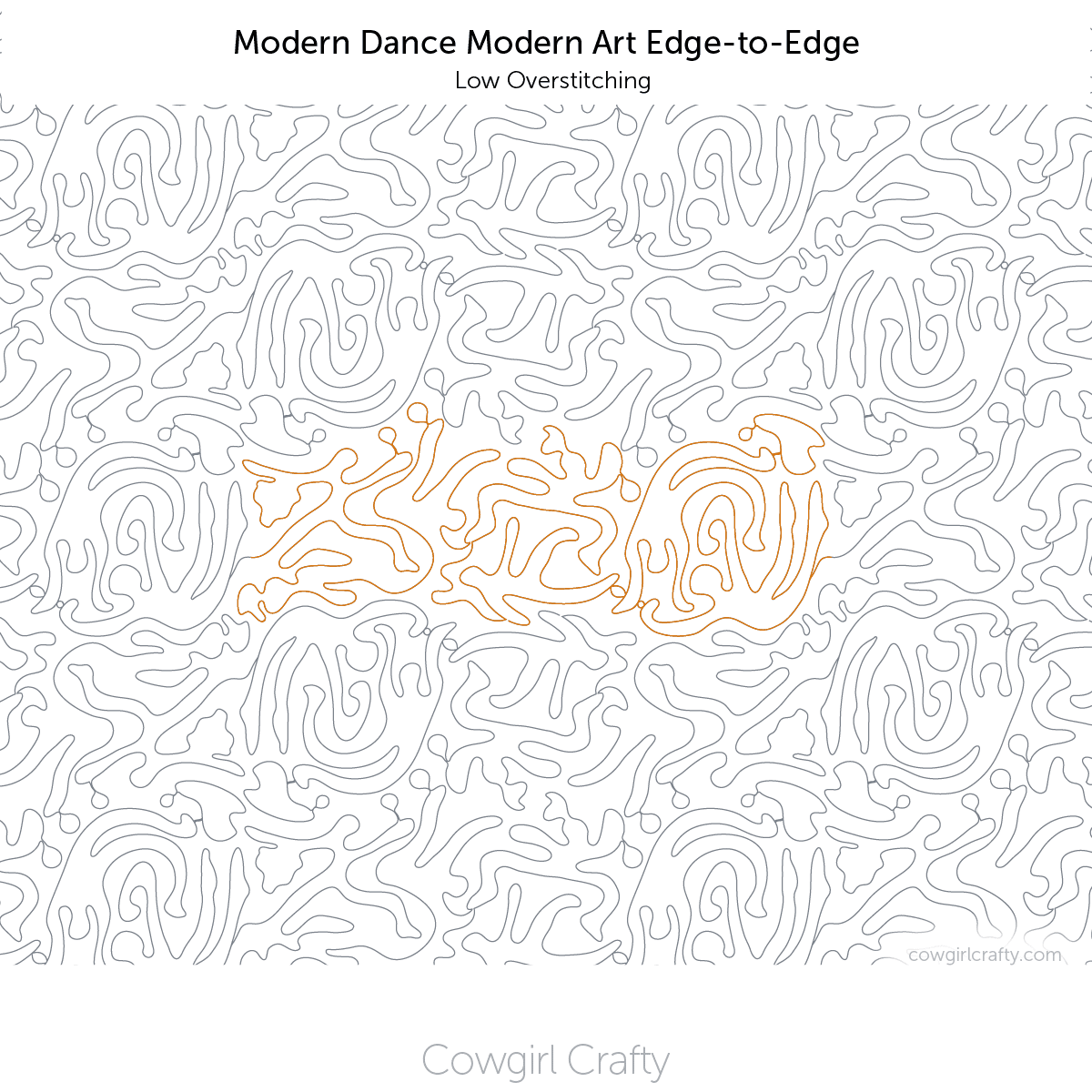 Modern Dance edge-to-edge digital longarm quilting pattern by Cowgirl Crafty
