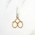 Epaulette Embroidery Scissors in Gold by Gingher 3 1/2in #220460