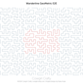 Wanderline Geometric edge-to-edge digital longarm quilting pattern by Cowgirl Crafty