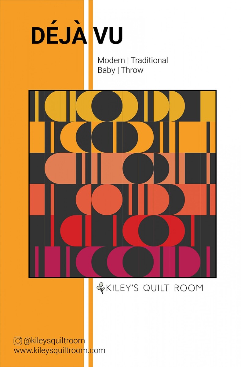 Déjà Vu Modern Quilt Pattern | Kiley’s Quilt Room #KQR111