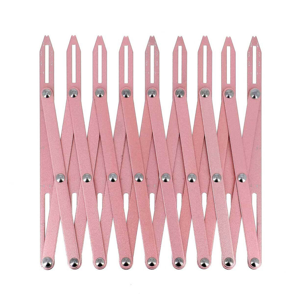 Bohin 9-Hole Buttonhole Expanding Gauge in Pink #65512