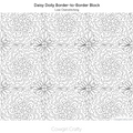 Daisy Doily border-to-border digital longarm quilting pattern by Cowgirl Crafty