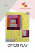 Citrus Play Modern Beginner Quilt Pattern | Quiltachusetts | Heather Black #QMS1911