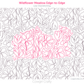Wildflower Meadow edge-to-edge digital longarm quilting pattern by Cowgirl Crafty