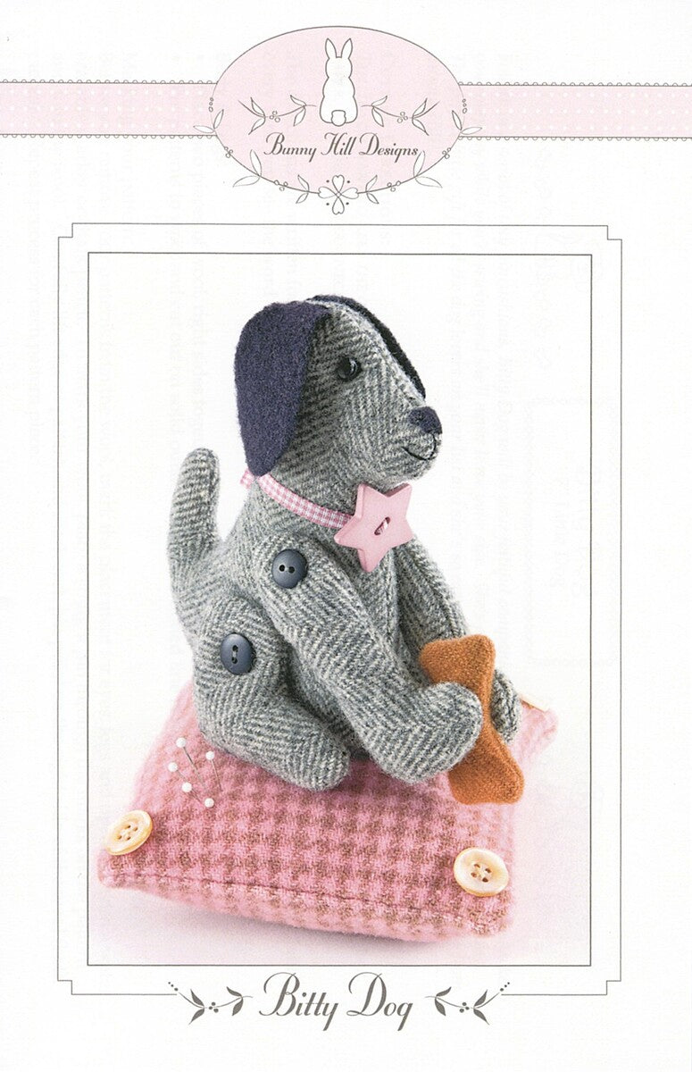 Bitty Dog Pincushion | Bunny Hill | Animal Doll Pattern | Annie Sutton | 7” | #BHD1033