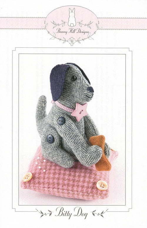 Bitty Dog Pincushion | Bunny Hill | Animal Doll Pattern | Annie Sutton | 7” | #BHD1033