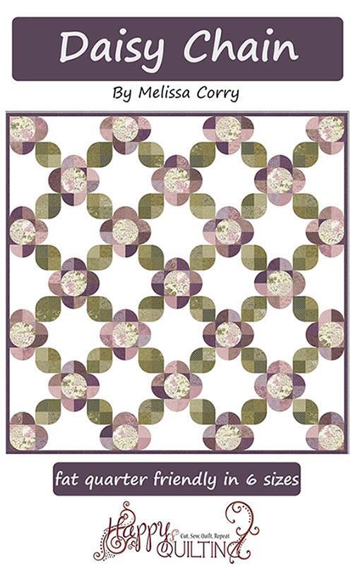 Daisy Chain Fat Quarter Friendly in 6 Sizes | Quilting Pattern | Happy Quilting