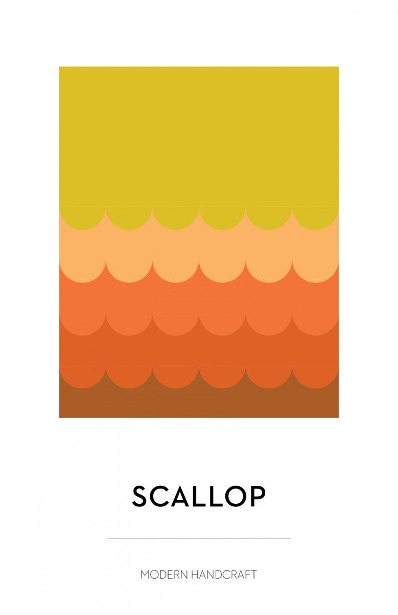 Scallop Quilt Modern Handcraft Quilting Pattern | #MHC006