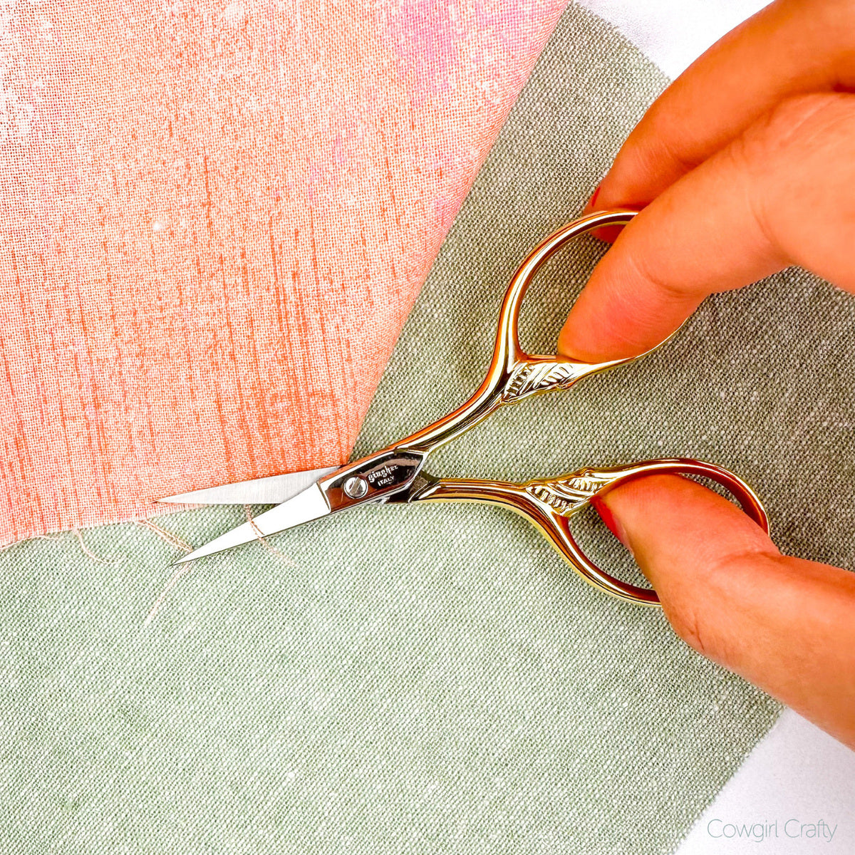 Lion's Tail Embroidery Scissors in Gold by Gingher 3 1/2in #220480
