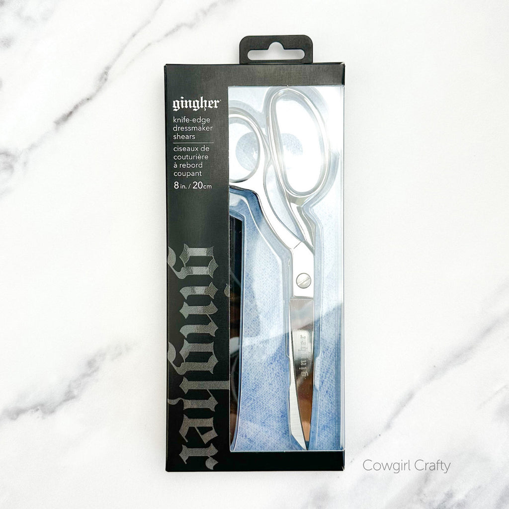 Premium Quality Knife-Edge Dressmaker Shears by Gingher 8in All Metal #220520-1102
