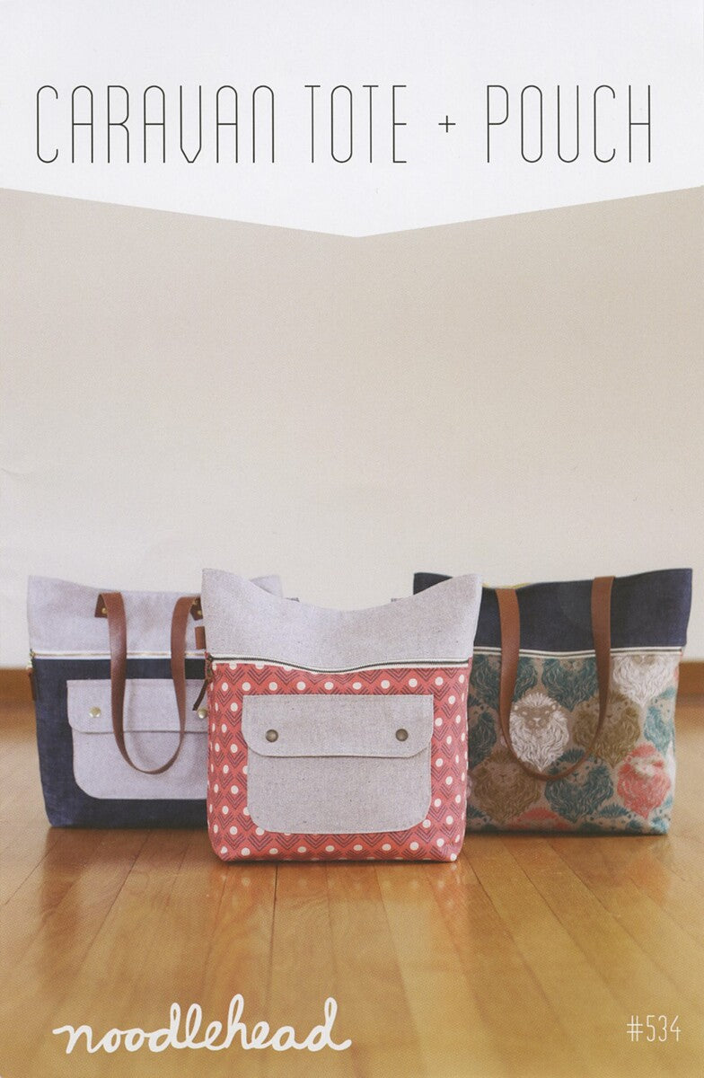 Caravan Tote and Pouch Bag Pattern | Noodlehead | AG-534