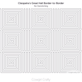 Cleopatra's Great Hall border-to-border digital longarm quilting pattern by Cowgirl Crafty
