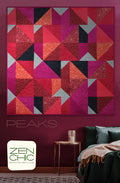 Peaks Modern Quilt Pattern | Zen Chic | Brigitte Heitland | #PKQP