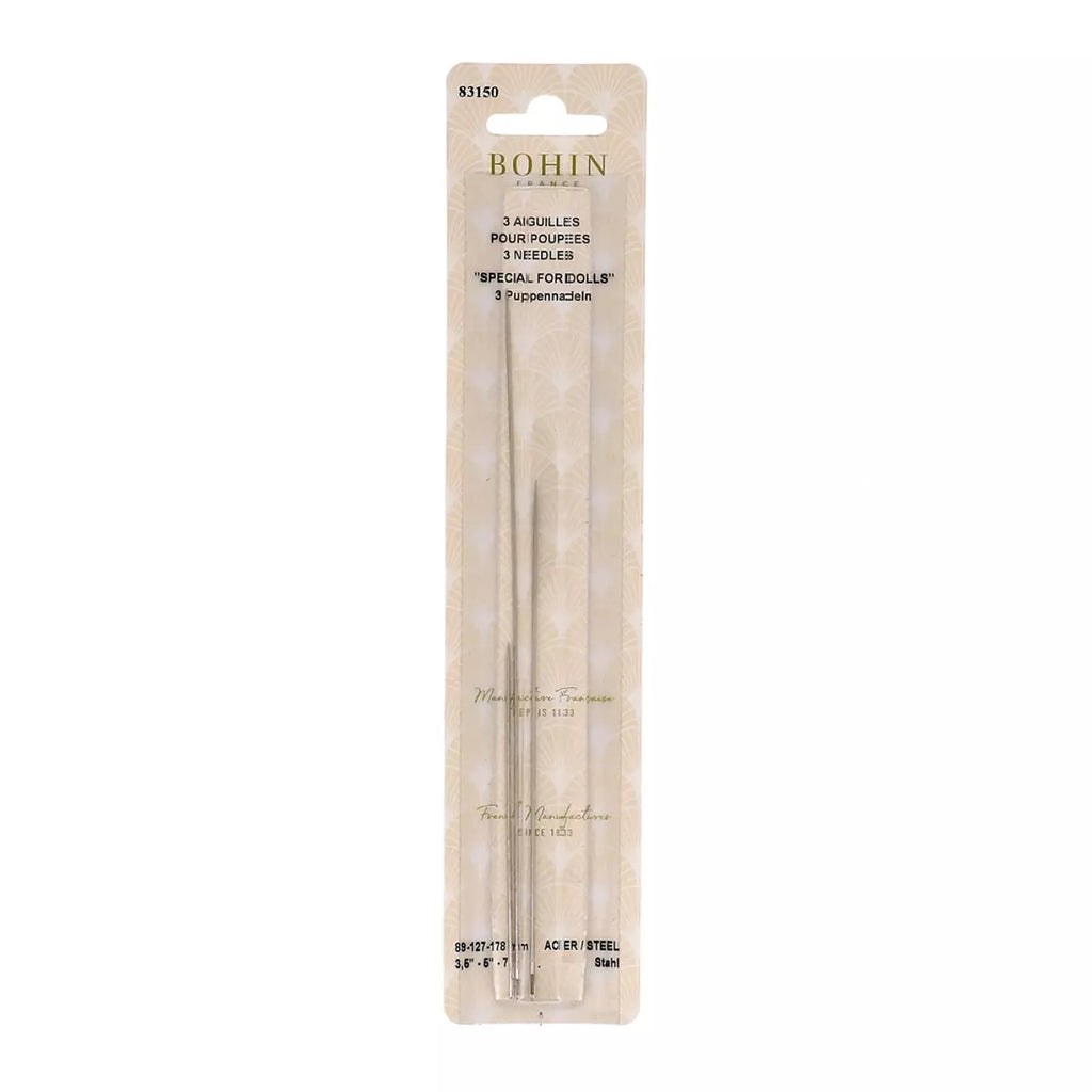 Bohin Dollmaking Needles 3-1/2in/5in/7in #83150