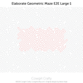 Elaborate Geometric Maze digital longarm quilting pattern by Cowgirl Crafty