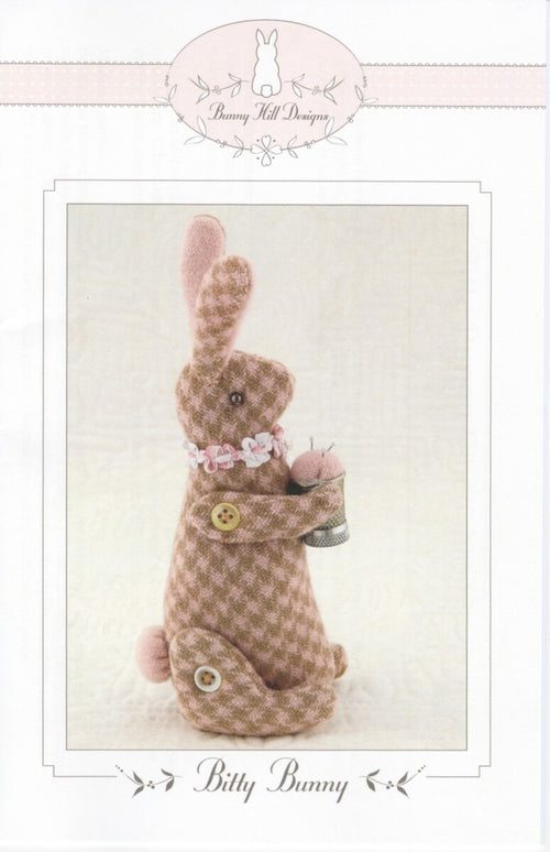 Bitty Bunny Pincushion | Bunny Hill | Animal Doll Pattern | Annie Sutton | 5” Wool Bunny | #BHD1099