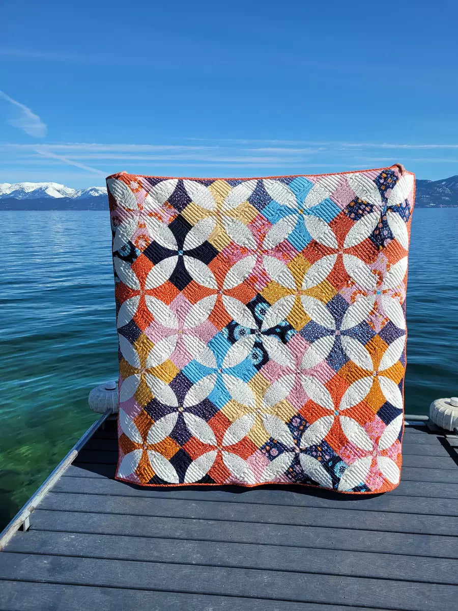 Flowering Patchwork Quilt Modern Quilt Pattern