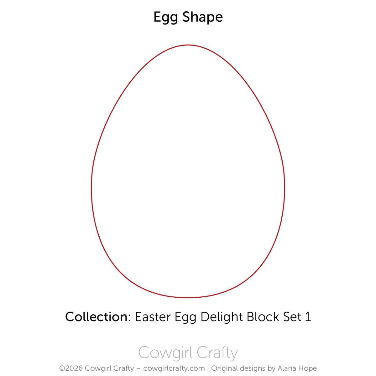 Easter Egg Delight 1-1 Egg Shape digital longarm quilting pattern by Cowgirl Crafty