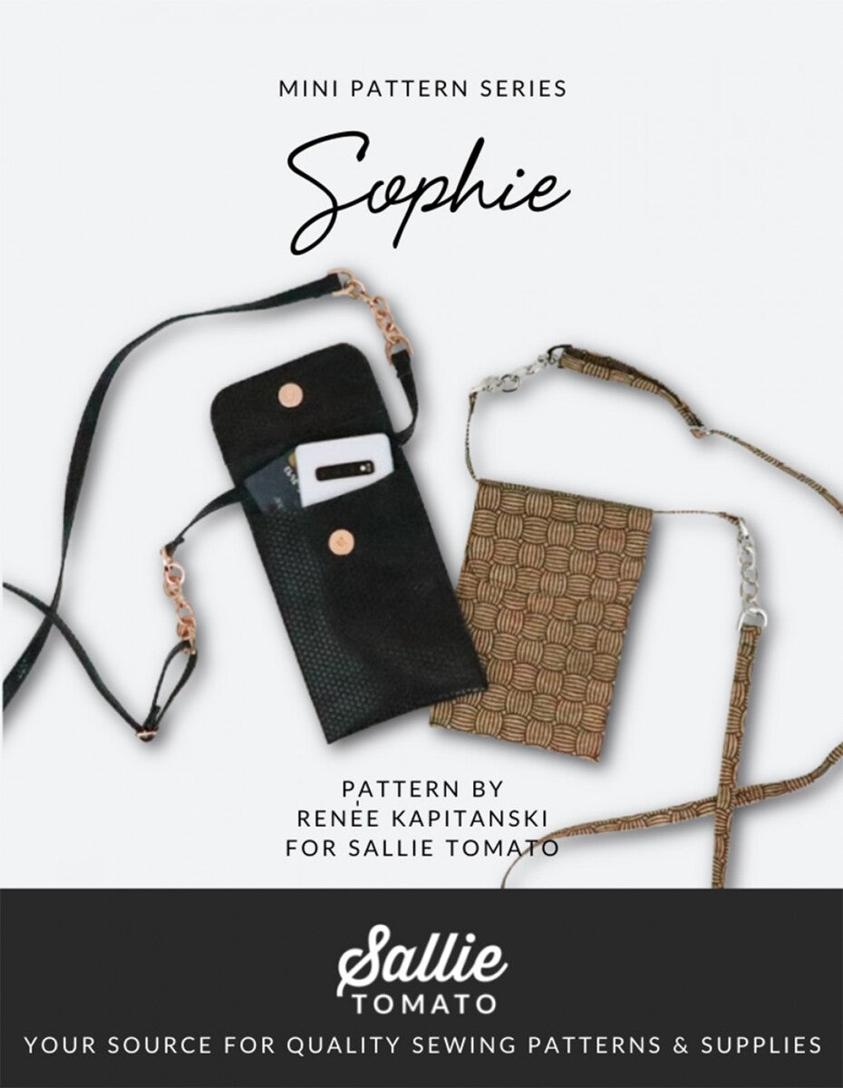 Sophie Phone Case with Card Pockets Mini Bag Pattern Series | Renée Kapitanski | Sallie Tomato #LST172