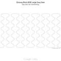 Groovy Brick border-to-border digital longarm quilting pattern by Cowgirl Crafty