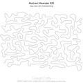Abstract Meander Edge-to-Edge | Longarm Digital Quilting Pattern