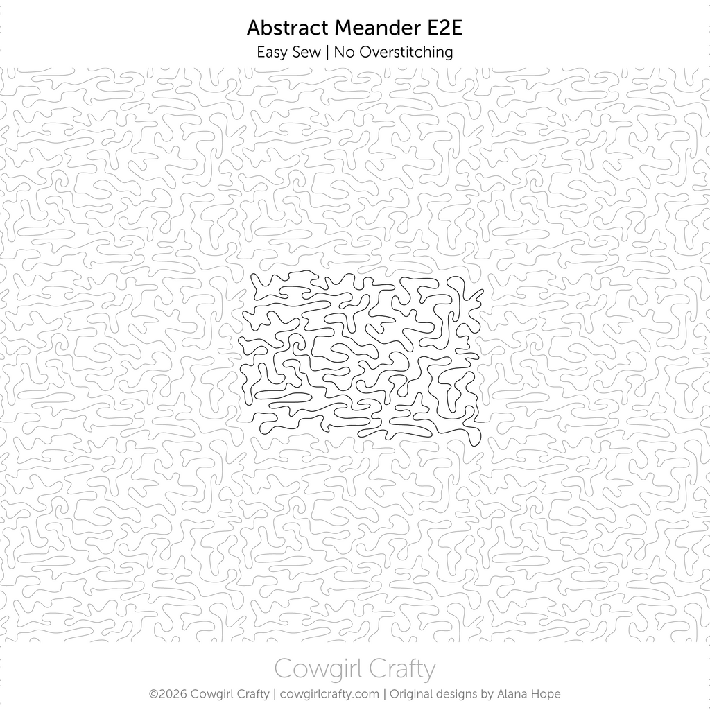 Abstract Meander Edge-to-Edge | Longarm Digital Quilting Pattern
