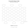 Groovy Brick Edge-to-Edge Easy Sew | Digital Longarm Quilting Pattern