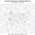 Haunted Halloween Large Edge-to-Edge | Artistic Digital Longarm Quilting Pattern